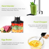 Handi Immersion Blender - SS Shaft & Blade w/2-Speed Controls, Black/SS, 1200 Watts DC Motor